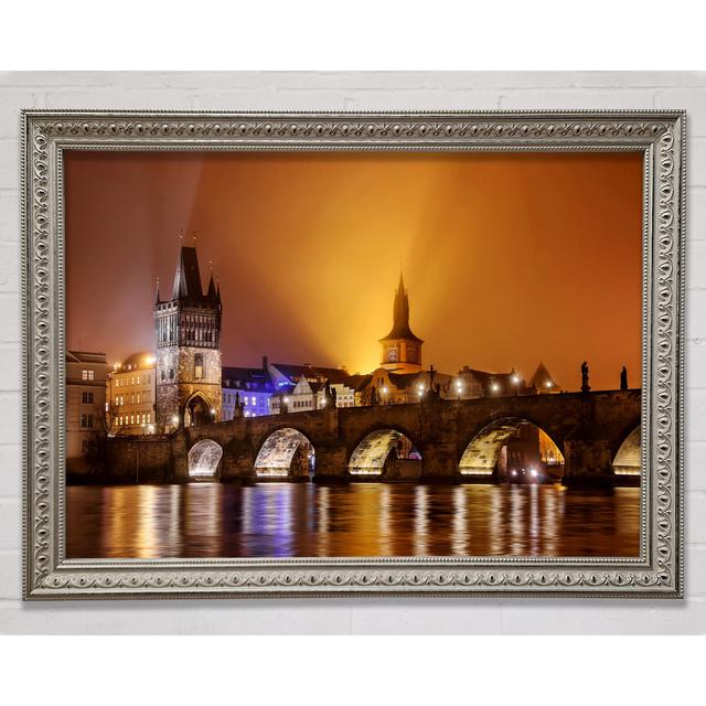 Charles Bridge Over The River Vltava - Print Ebern Designs Size: 29.7cm H x 42cm W on Productcaster.