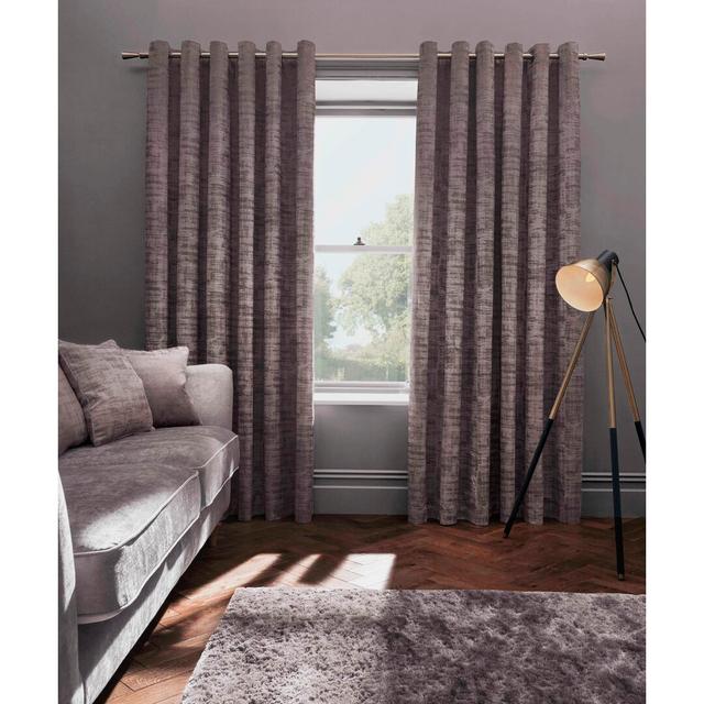 Zendaya Eyelet Room Darkening Curtain (Set of 2) Etta Avenue Size per Panel: 168 W x 183 D cm, Colour: Heather on Productcaster.