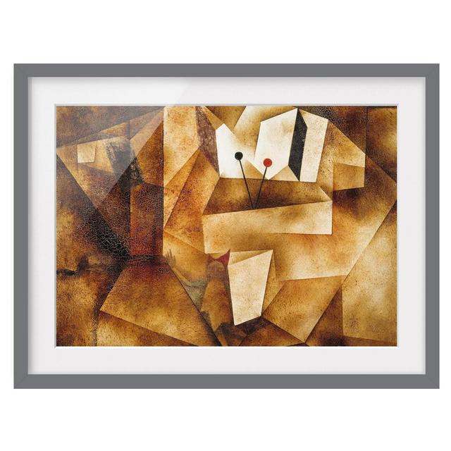 Timpani Organ by Paul Klee - Picture Frame Art Print on Paper East Urban Home Rahmenoptionen: Matt grey, Size: 40cm H x 55cm W on Productcaster.