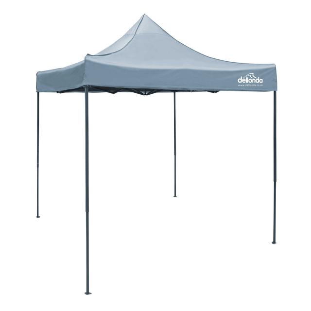 Premium 2m x 2m Steel Pop-Up Gazebo Dellonda Roof Colour: Grey on Productcaster.