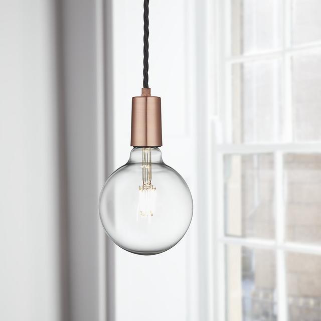 Bulb Pendant Light by Industville, Finish: Copper on Productcaster.