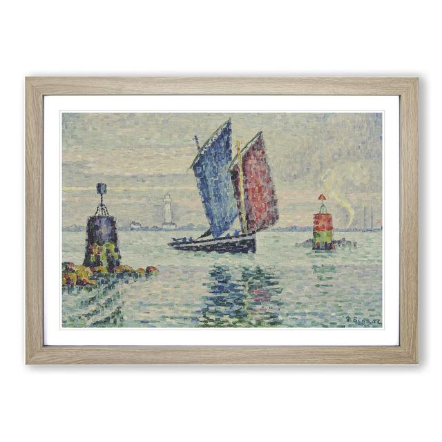 Le Sardinier, Locmalo by Paul Signac - Picture Frame Painting East Urban Home Frame Option: Oak Framed, Size: 48cm H x 65cm W x 2cm D on Productcaster.