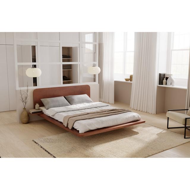 Iyanna Bed Mikado Living Size: European Kingsize (160 x 200 cm), Colour: Retro on Productcaster.