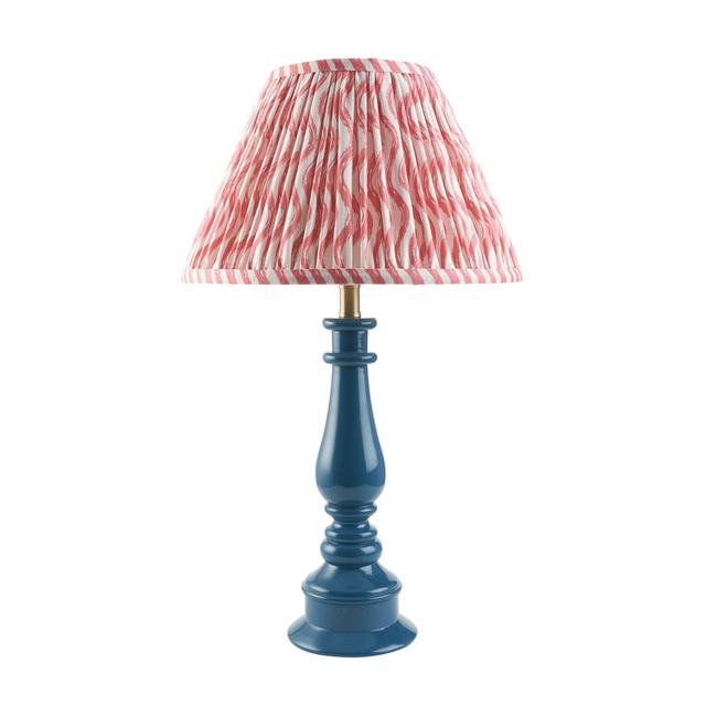 Myrtle Table Lamp Heritage Hues Shade Colour: Coral Pink, Size: 47.5cm H x 30cm W x 30cm D on Productcaster.