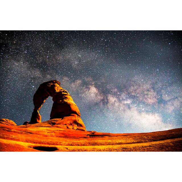 The Milky Way Above Delicate Arch, Arches National Park - Wrapped Canvas Photograph Gracie Oaks Size: 20cm H x 30cm W on Productcaster.