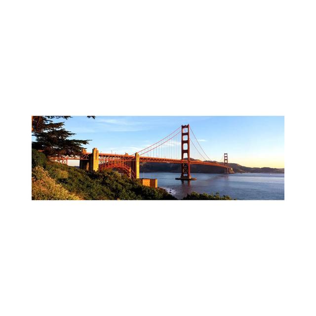 USA, California, San Francisco, Golden Gate Bridge - Wrapped Canvas Panoramic Print Ebern Designs Size: 50.8cm H x 152.4cm W x 1.91cm D on Productcaster.