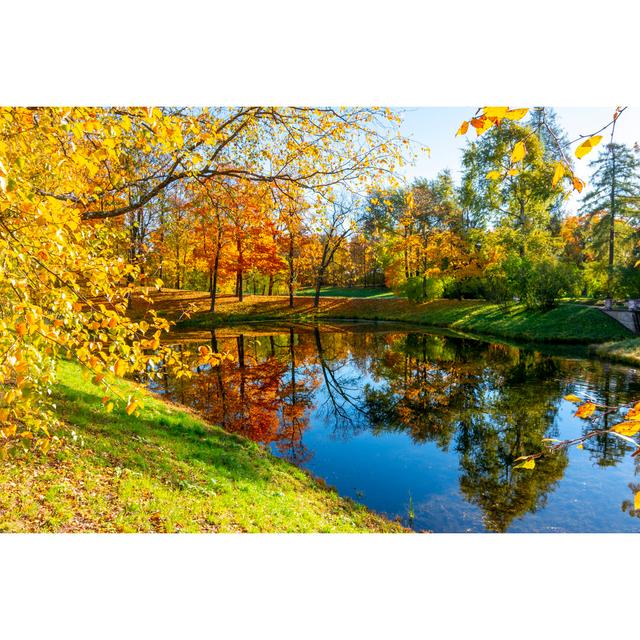 Noxon Catherine Park in Autumn - Wrapped Canvas Photograph Latitude Run Size: 81cm H x 122cm W x 3.8cm D on Productcaster.