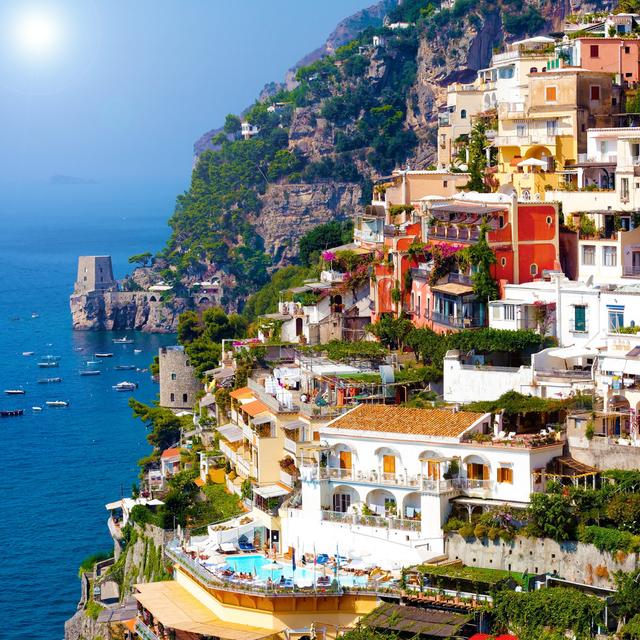 Positano, Famous And Beautiful Town On The Amalfi Coast. by Ronnybas - Wrapped Canvas Print Longshore Tides Size: 51cm H x 51cm W x 3.8cm D on Productcaster.