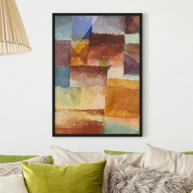 Picture With Frame - Paul Klee - Wasteland Ivy Bronx Frame Option: Black Framed, Size: 70cm H x 50cm W x 2cm D on Productcaster.