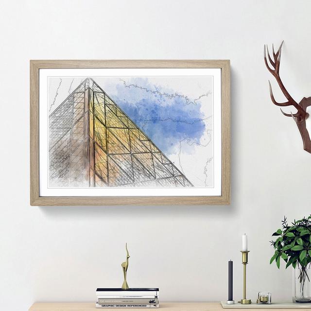 Architecture Sketch Vol.19 in Abstract - Picture Frame Graphic Art Print East Urban Home Size: 36cm H x 48cm W x 2cm D, Frame Option: Oak Framed on Productcaster.