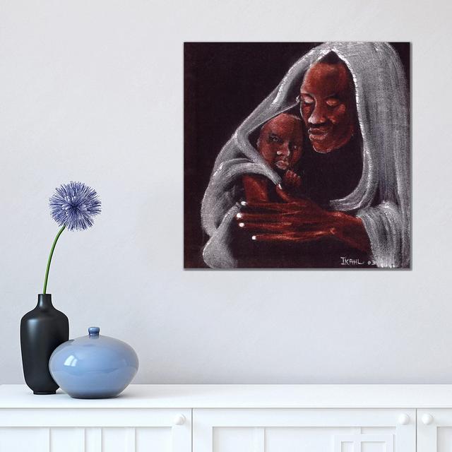 Father And Son by Ikahl Beckford - Wrapped Canvas Print Rosalind Wheeler Size: 45.72cm H x 45.72cm W x 3.81cm D on Productcaster.