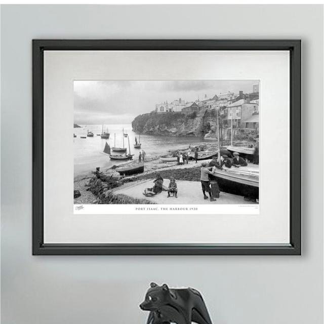 'Port Isaac, the Harbour 1920' - Picture Frame Photograph Print on Paper The Francis Frith Collection Size: 40cm H x 50cm W x 2.3cm D on Productcaster.