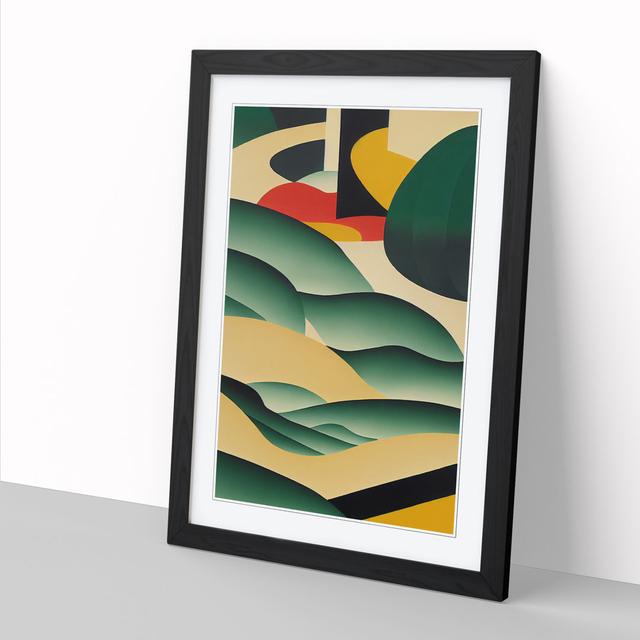 Abstract Stream Metro Lane Format: Black Framed, Size: 64cm H x 46cm W x 2cm D on Productcaster.