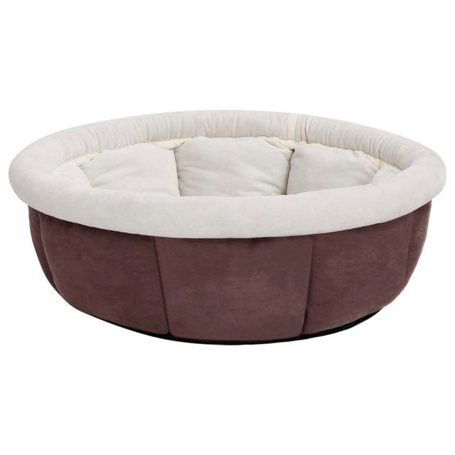 Letona Faux Suede Pet Bed Archie & Oscar Size: 24cm H x 59cm W x 59cm D, Colour: Brown on Productcaster.