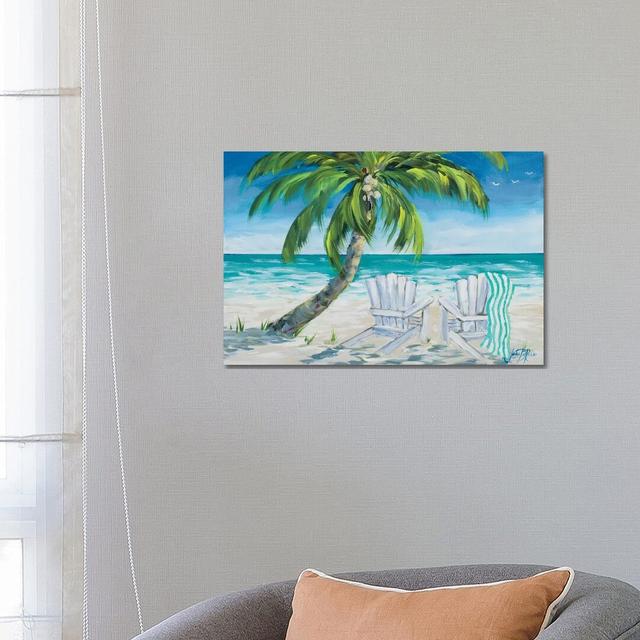 Ocean Breeze II by Julie Derice - Wrapped Canvas Painting Highland Dunes Size: 45.72cm H x 66.04cm W x 3.81cm D on Productcaster.