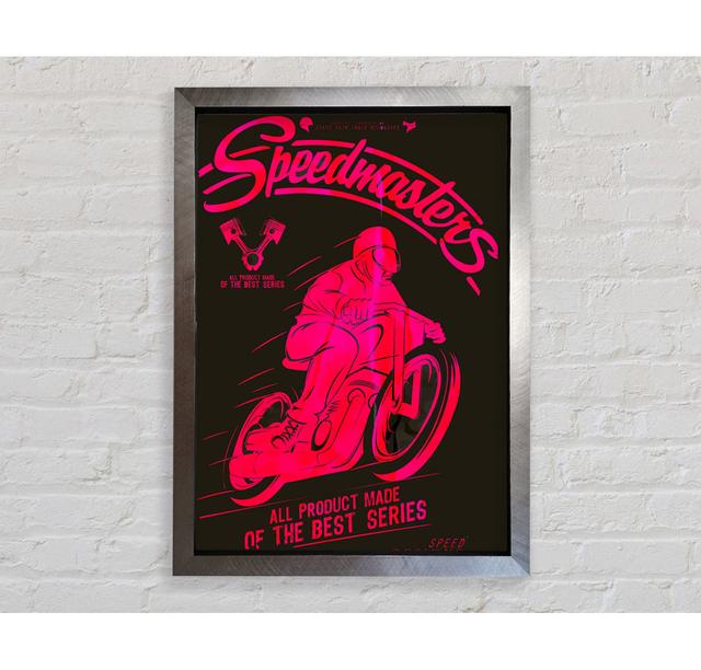 Speedmasters Framed Print Wall Art Happy Larry Format: Ventura Silver Framed Paper, Size: 141.4cm H x 100cm W x 3.4cm D on Productcaster.