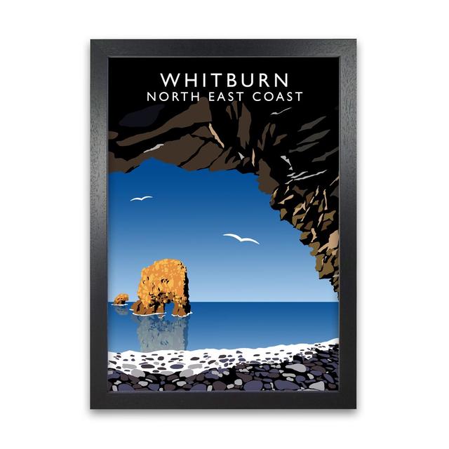 Whitburn by Richard O'Neill - Single Picture Frame Print 17 Stories Size: 841 cm H x 594 cm W, Frame Options: Black on Productcaster.