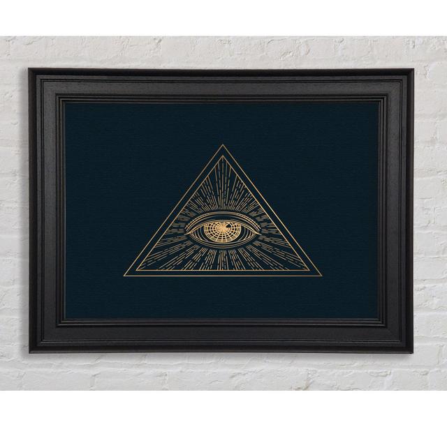 The All Seeing Eye Triangle - Single Picture Frame Art Prints Latitude Vive Size: 59.7cm H x 84.1cm W x 8cm D on Productcaster.