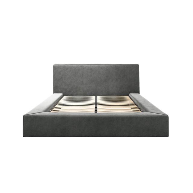 Soho Upholstered Storage Bed 17 Stories Upholstery: Grey, Size: King (150 x 200 cm) on Productcaster.