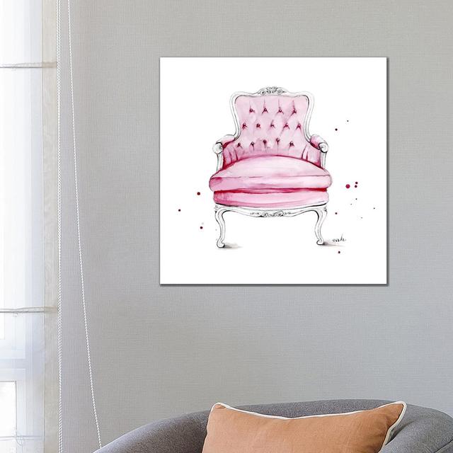 Have A Seat by Anna Hammer - Wrapped Canvas Painting Rosdorf Park Size: 66cm H x 66cm W x 1.9cm D on Productcaster.