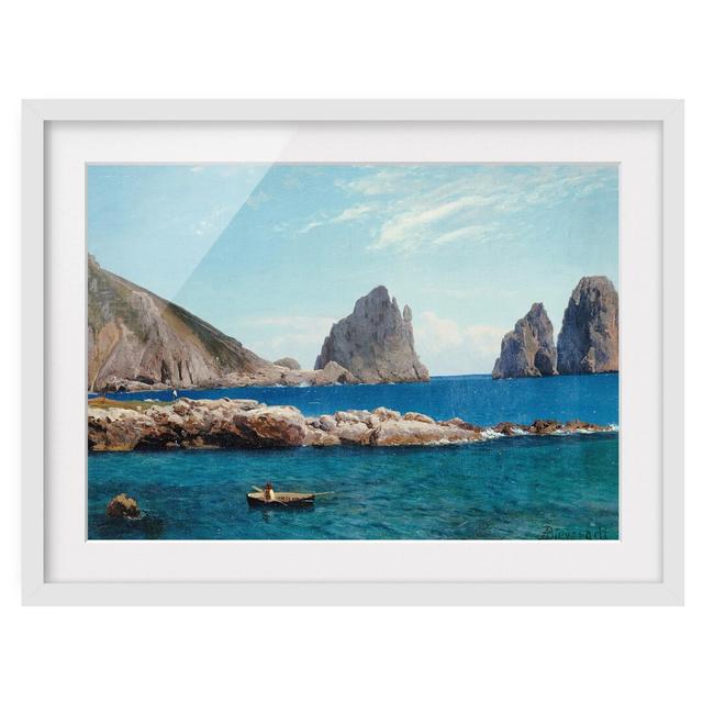 'Off the Coast' by Albert Bierstadt Framed Painting Print on Paper East Urban Home Frame Options: Matt white, Size: 30cm H x 40 cm W on Productcaster.