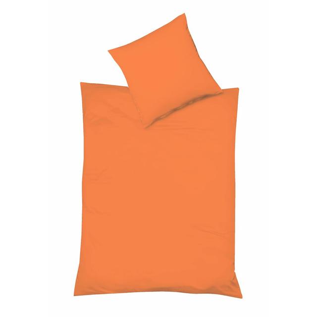 Modern Duvet Cover Set Fleuresse Size: Double - 2 Pillowcases (80 x 80 cm), Colour: Orange on Productcaster.