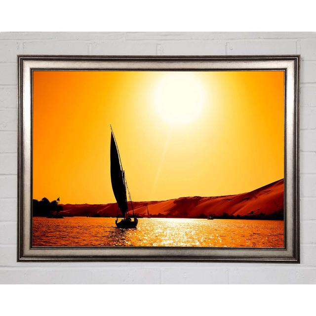 Sailing Towards The Sun - Single Picture Frame Art Prints Longshore Tides Size: 59.7cm H x 84.1cm W x 1.5cm D on Productcaster.