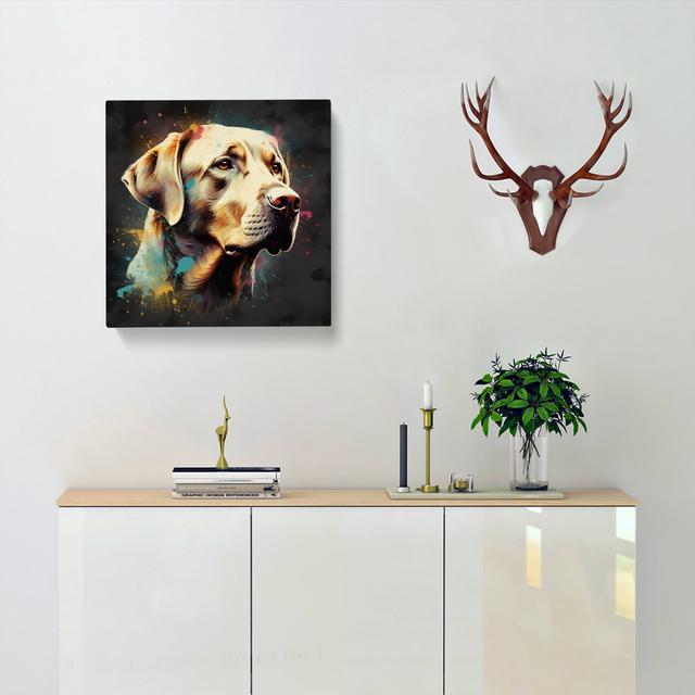 Labrador Retriever Conceptual Art No.2 Marlow Home Co. Size: 50cm H x 50cm W x 3cm D on Productcaster.