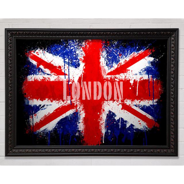 London Uk Flag - Einzelner Bilderrahmen Kunstdrucke Bright Star Größe: 100 cm H x 141,4 cm B on Productcaster.