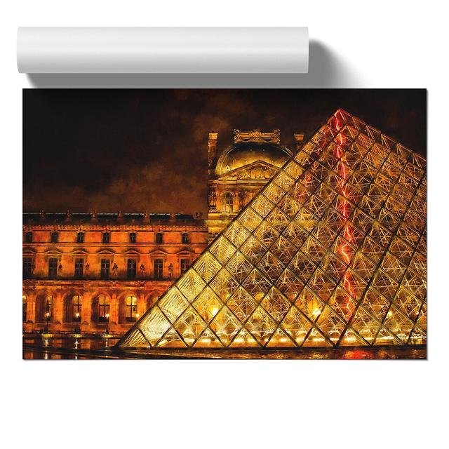 The Louvre In Paris Vol.2 - No Frame Print East Urban Home Size: 30cm H x 42cm W x 0.1cm D on Productcaster.