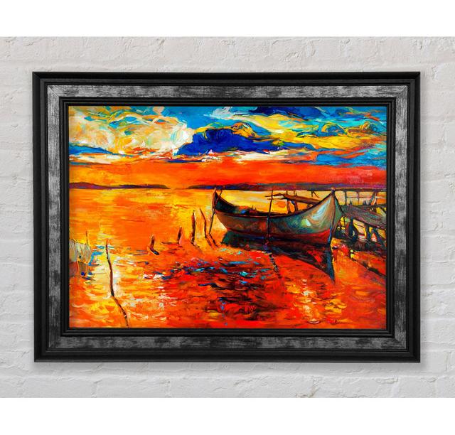 Fire Orange Waters - Print Rosalind Wheeler Size: 21cm H x 42cm W on Productcaster.