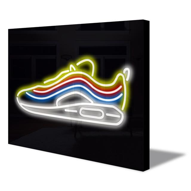 Neon Sign Sneaker Wall Décor Corrigan Studio on Productcaster.