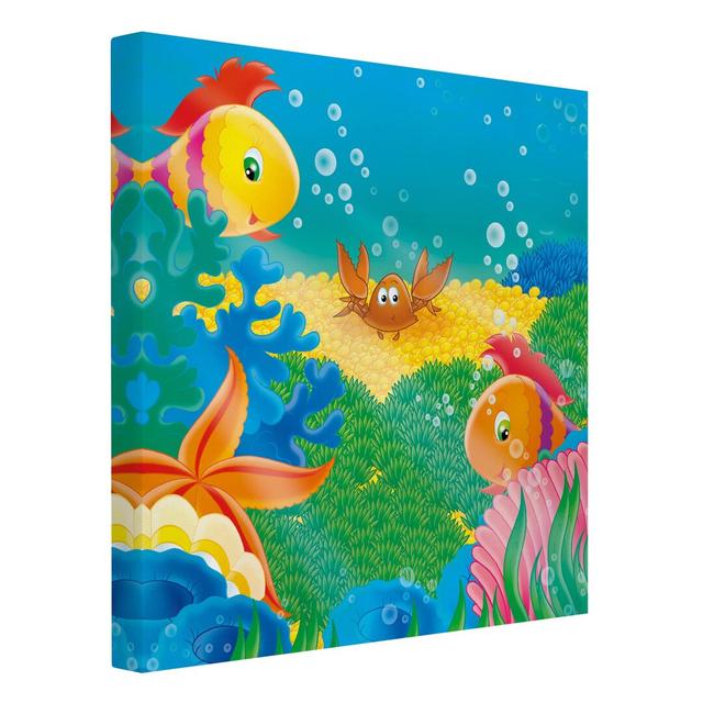 Leinwandbild Aquatic Live Harriet Bee Rahmen-Option: 60 cm H x 60 cm B on Productcaster.