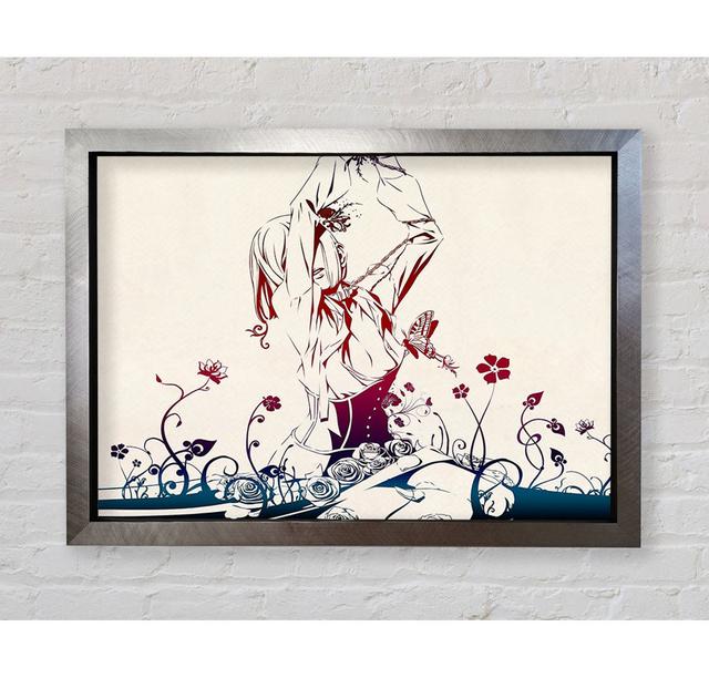 Red Garden Anime - Single Picture Frame Art Prints Bright Star Size: 59.7cm H x 84.1cm W x 3.4cm D on Productcaster.