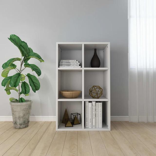 Gardinier Bookcase 17 Stories Colour: Glossy White on Productcaster.