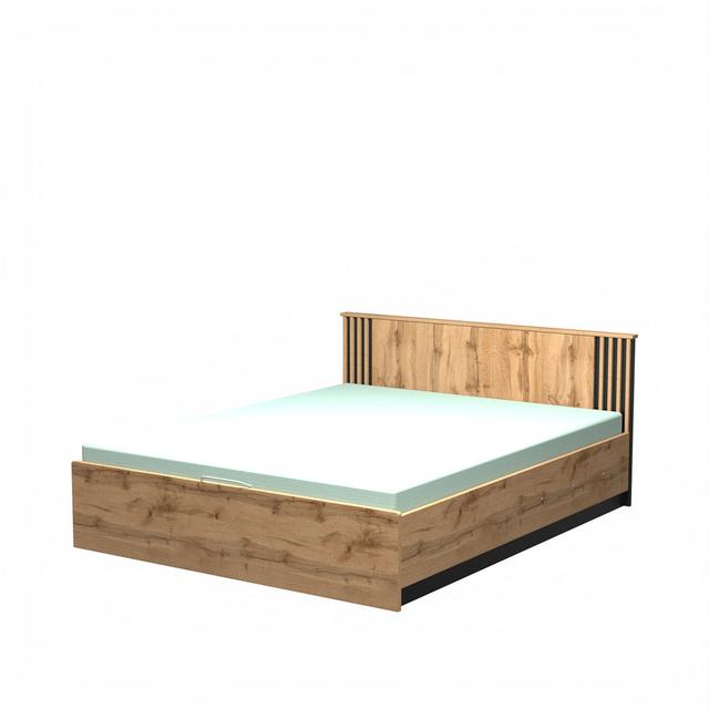 Bett Oldenzaal mit Stauraum, 160 x 200 cm Union Rustic on Productcaster.