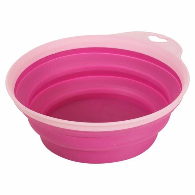 Silicone Pet Feeder 1 Handle Bowl Symple Stuff Colour: Pink on Productcaster.