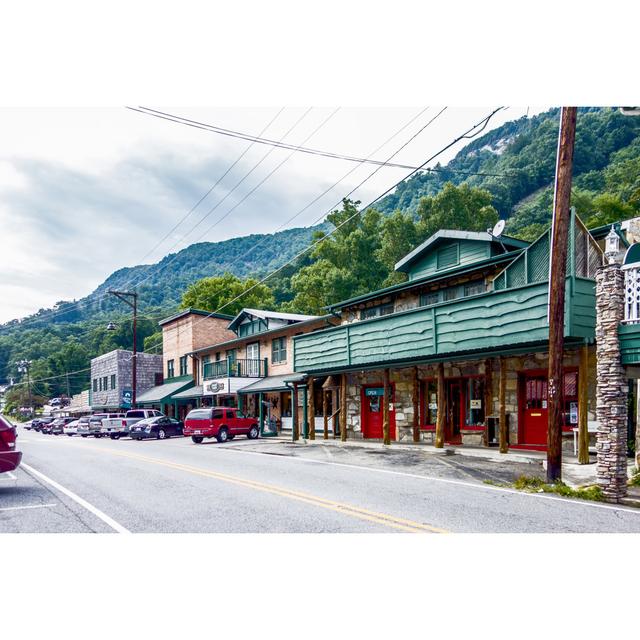 Chimney Rock Town by Digidreamgrafix - Wrapped Canvas Photograph 17 Stories Size: 51cm H x 76cm W on Productcaster.