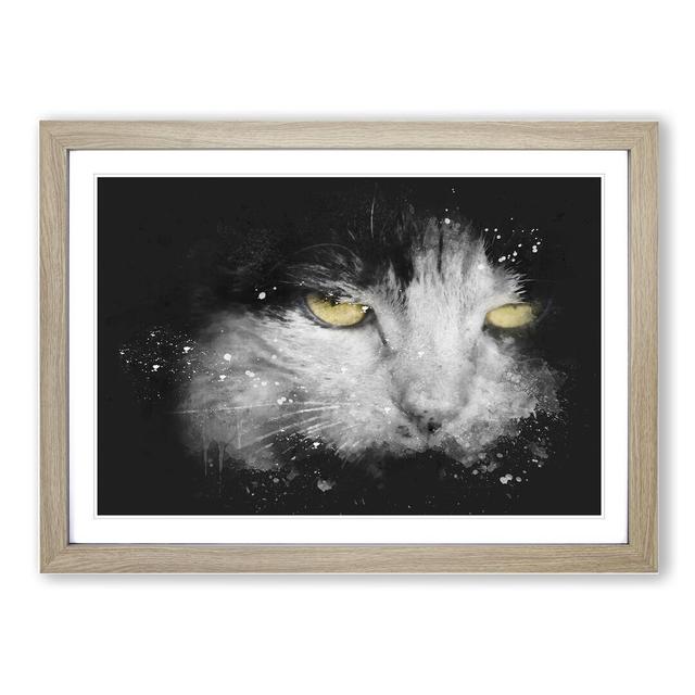 Portrait of a Cat Vol.4 - Picture Frame Graphic Art East Urban Home Frame Option: Oak Framed, Size: 36cm H x 48cm W x 2cm D on Productcaster.