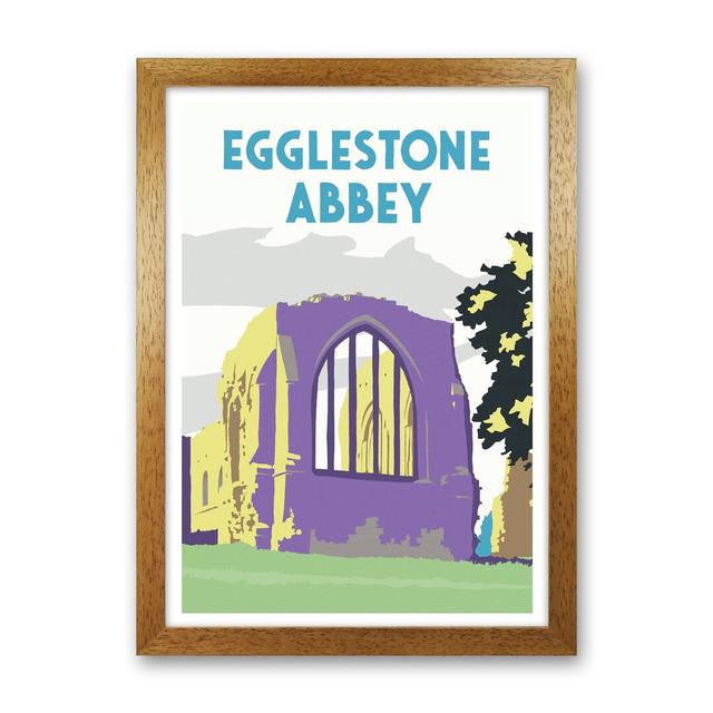 Egglestone Abbey Portrait by Richard O'Neill - Print Corrigan Studio Format: Brown Framed, Size: 88cm H x 64cm W x 3cm D on Productcaster.