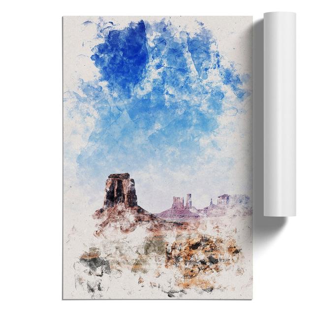 Rock Formations In Arizona - No Frame Print East Urban Home Size: 59cm H x 42cm W x 0.1cm D on Productcaster.