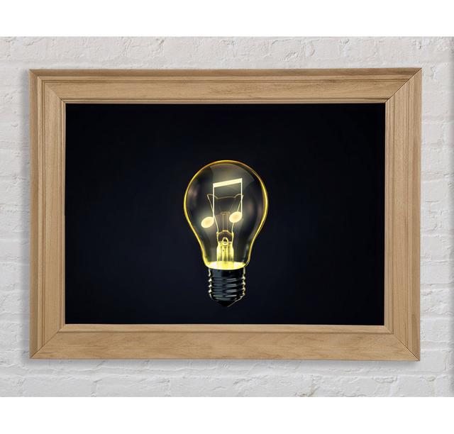 Musical Light Bulb - Single Picture Frame Art Prints Bright Star Size: 84.1cm H x 142.2cm W x 8cm D on Productcaster.