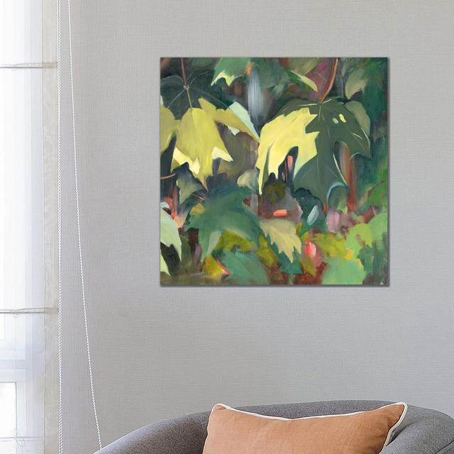 Leaf Array II by Sandra Iafrate - Wrapped Canvas Painting ClassicLiving Size: 66.04cm H x 66.04cm W x 1.91cm D on Productcaster.