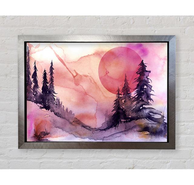 Pink Winter Sun - Single Picture Frame Art Prints Bright Star Size: 100cm H x 141.4cm W x 3.4cm D on Productcaster.