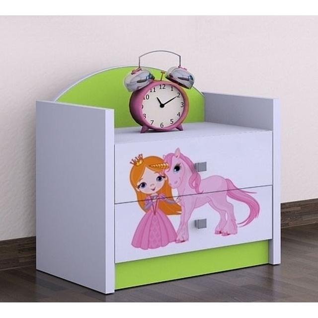 Pamelia 2 Drawer Nightstand Zoomie Kids Finish: Green on Productcaster.