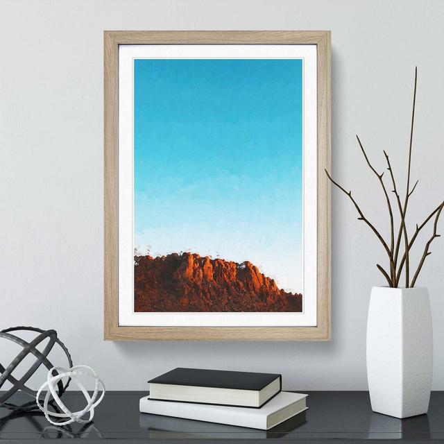 Joshua Tree National Park in Abstract - Picture Frame Graphic Art Print East Urban Home Format: Oak, Size: 91cm H x 60cm W x 2cm D on Productcaster.