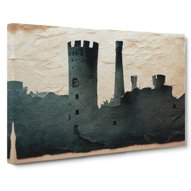 Castle Torn Paper - Wrapped Canvas Graphic Art 17 Stories on Productcaster.