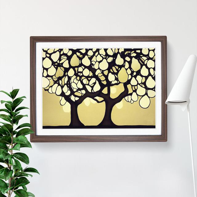 Peaceful Trees - Wrapped Canvas Graphic Art ClassicLiving Size: 25cm H x 34cm W x 2cm D, Format: Walnut Framed on Productcaster.