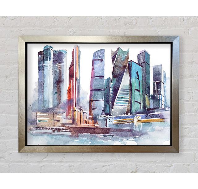 The City Harbour - Single Picture Frame Art Prints Longshore Tides Size: 59.7cm H x 84.1cm W on Productcaster.