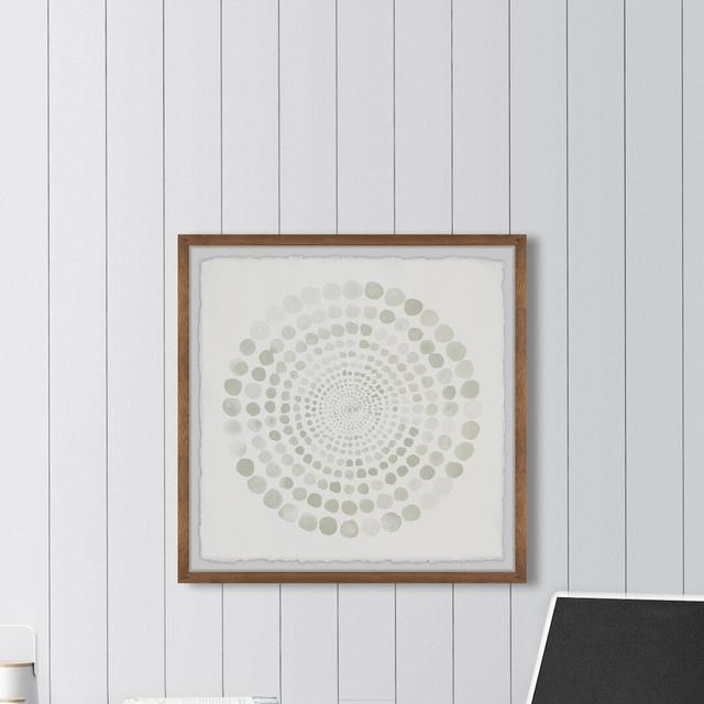 Faded Spiral - Picture Framed Painting Print on Paper East Urban Home Size: 51cm H x 51cm W on Productcaster.